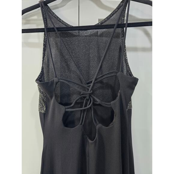 Roberta Black & Silver Evening Gown – Size Medium - Picture 11 of 16